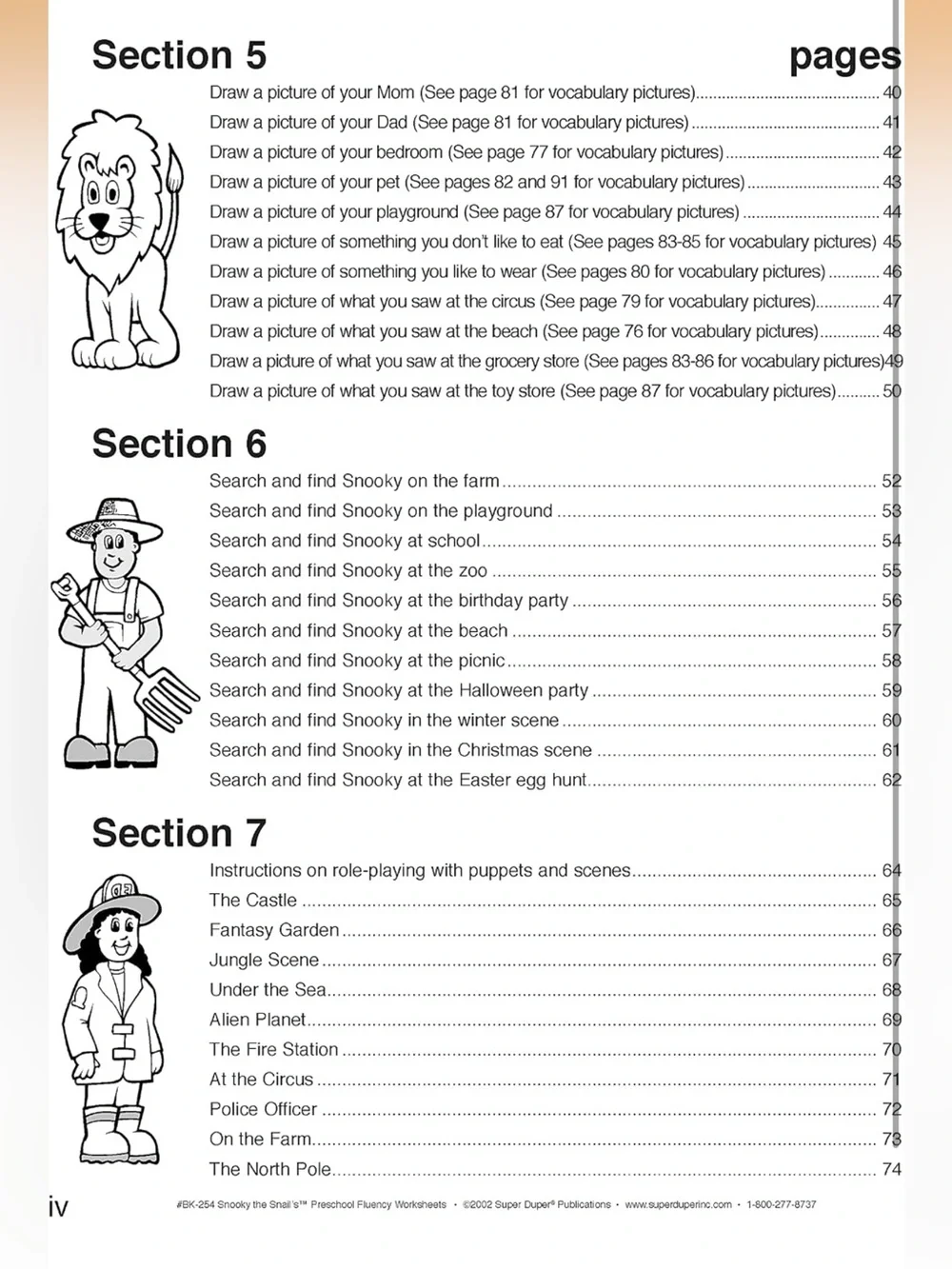 Snooky the Snail's Preschool Fluency Worksheets Super Duper Publications Speech